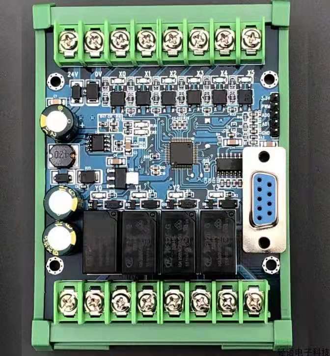 PLC工控板国产三菱FX2N 10MR模拟量输入带导轨简易延时模块可编程 - 图0