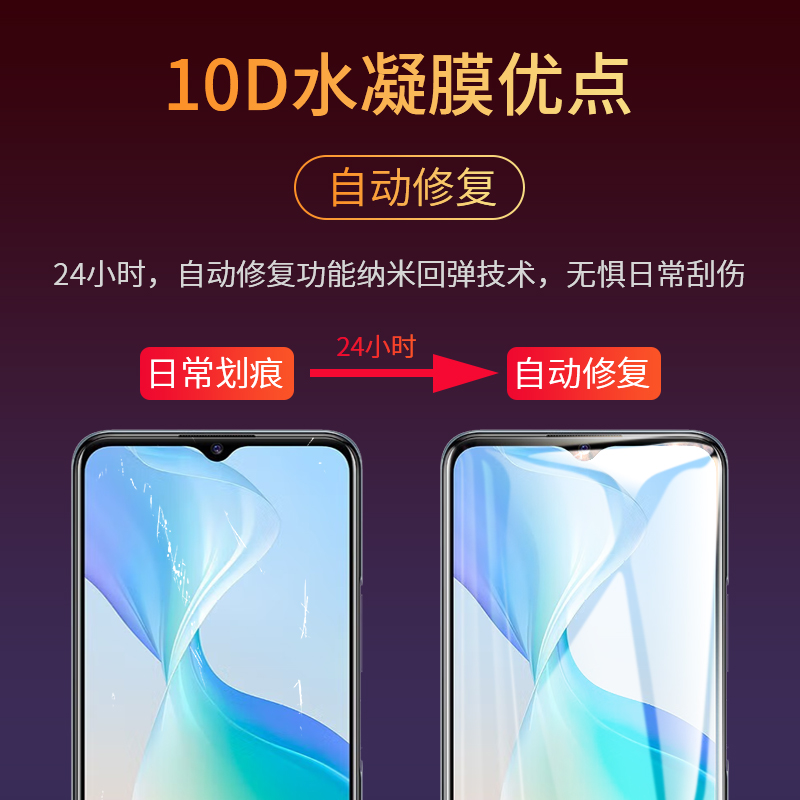 适用vivoy53s手机膜y53s钢化水凝膜vivo新款y53s全屏ⅴivoy53st2版ⅴivo丫53st1保护viv053s丫viviy贴膜vovoy-图1