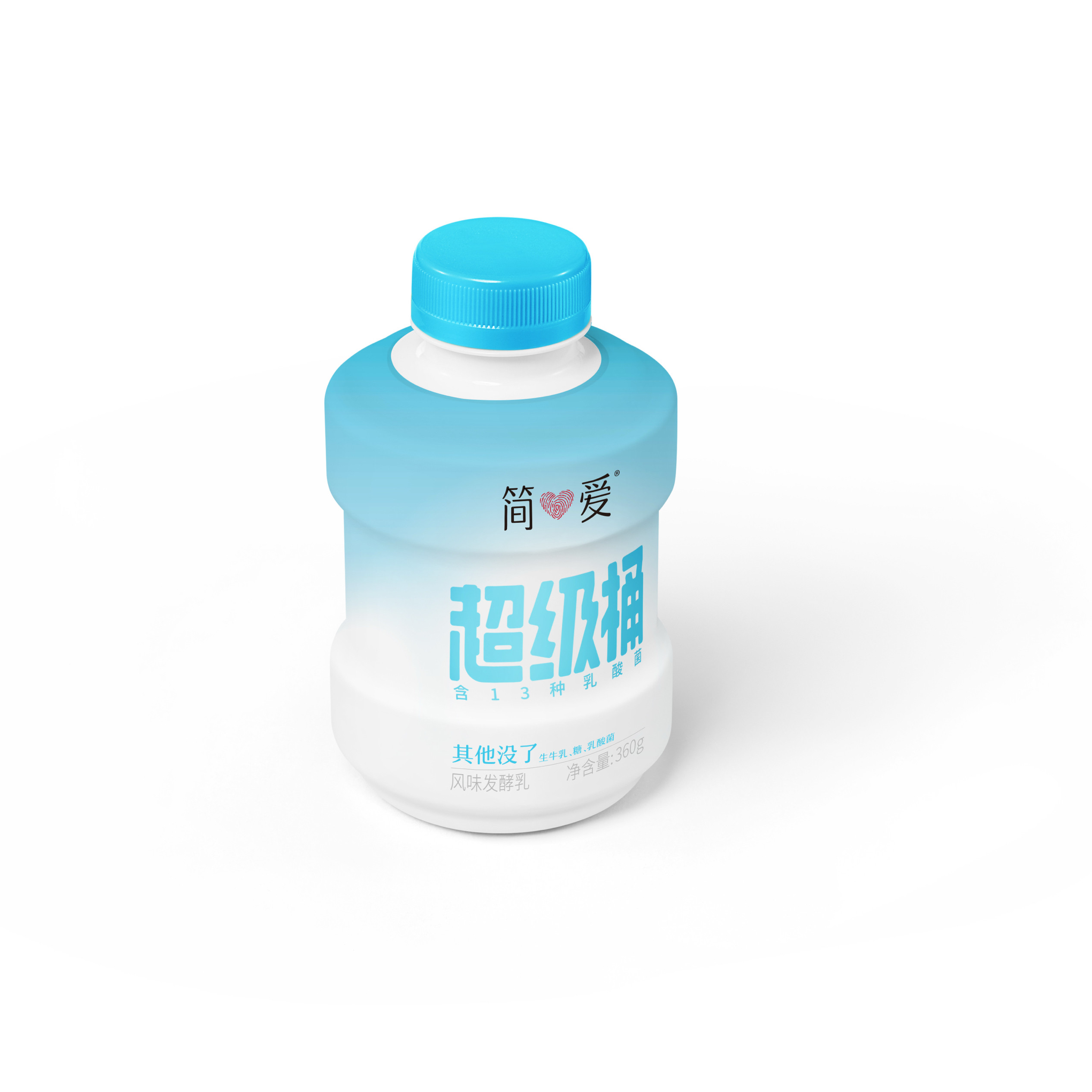 简爱超级桶酸奶原味风味发酵乳360克大瓶酸奶,淘宝优惠券,粉丝福利购,淘宝优惠卷