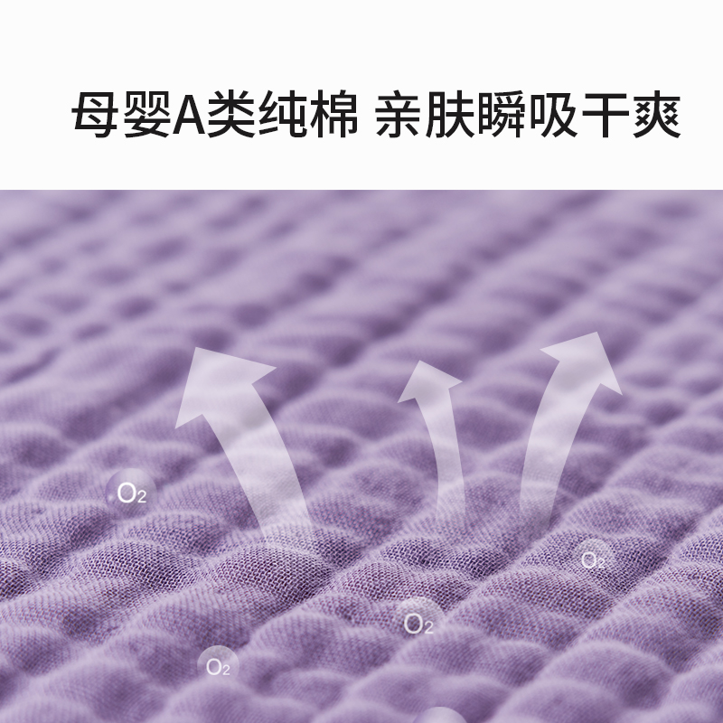 EVERLUNE爱维伦婴儿新生纱布浴巾儿童带帽斗篷浴袍纯棉超柔软吸水