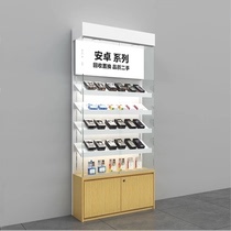 New Apple pat on hand for secondhand phone glass display accessories counter leaning against wall digital shelving high cabinet custom-made