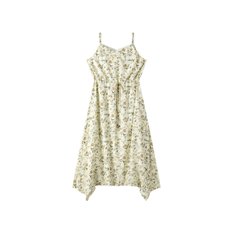 DTLANDO商场同款秋季度假风女装吊带连衣裙收腰显瘦长裙子