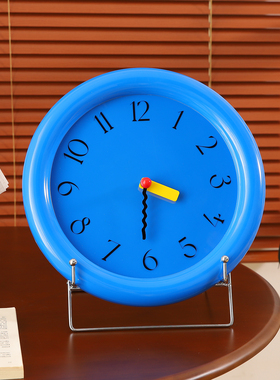 现代简约桌面数字时钟摆件客厅台式钟表摆放式酒柜电视柜家居装饰