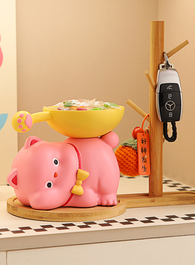 可爱猫咪入户钥匙收纳玄关摆件客厅鞋柜家居装饰品新房子乔迁礼物