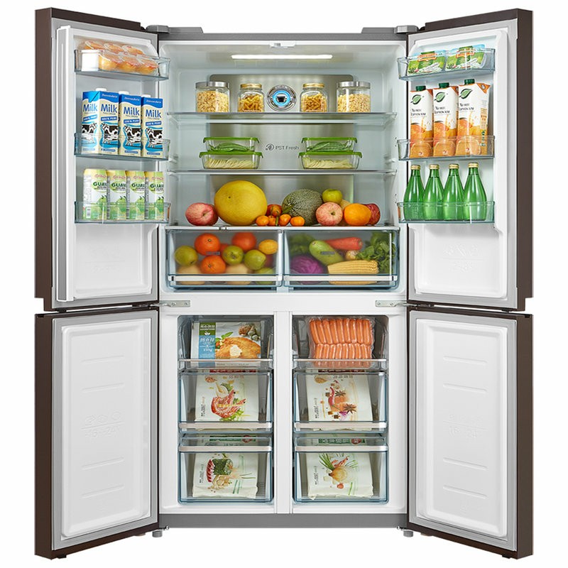 midea/美的bcd-431wgpzm十字四开门变频无霜除菌净味冰箱家用风冷