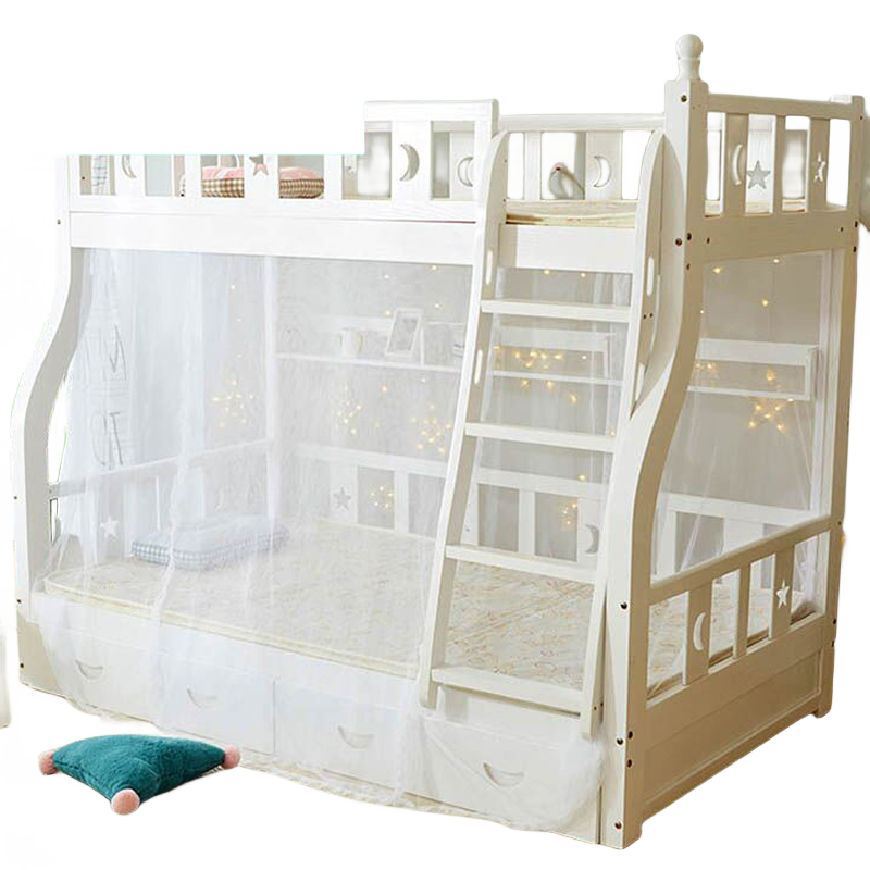 子母床蚊帐梯形下床专用1.5m下铺1.8m上下床双层床家用加密双开门,淘宝优惠券,粉丝福利购,淘宝优惠卷