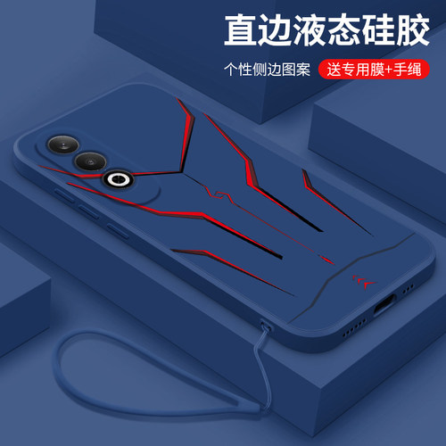 适用oppok12手机壳新款oppo k12s液态硅胶软壳k12plus镜头全包k11x防摔保护套5G男士个性创意时尚机甲 - 图2