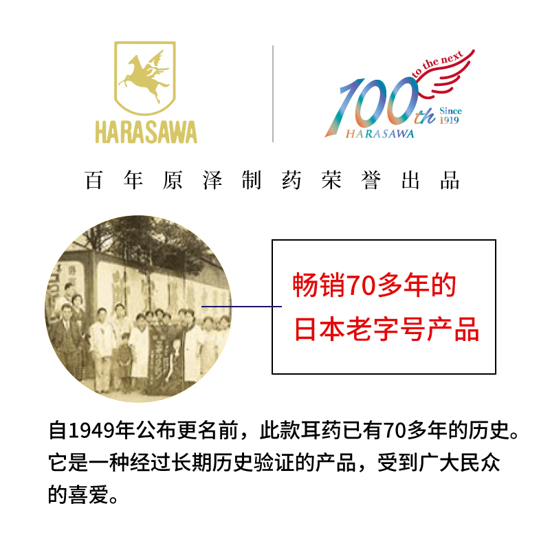 原泽制药日本进口滴耳液耳鸣耳痛外耳道炎耳瘙痒中耳炎耳药水15ml