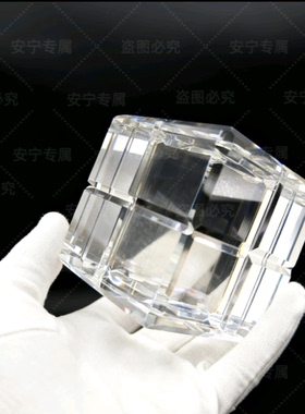 K9水晶魔方底座家居桌面摆件装饰品