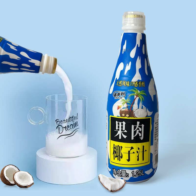 HIDOLLY/百多利椰子汁1.25L*2大瓶装椰子风味饮料醇香椰汁植物饮 - 图1