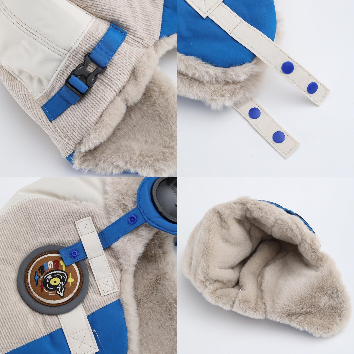 儿童冬季雷锋帽男童户外保暖帽男女宝宝护耳防风防寒帽子加绒加厚 - 图3