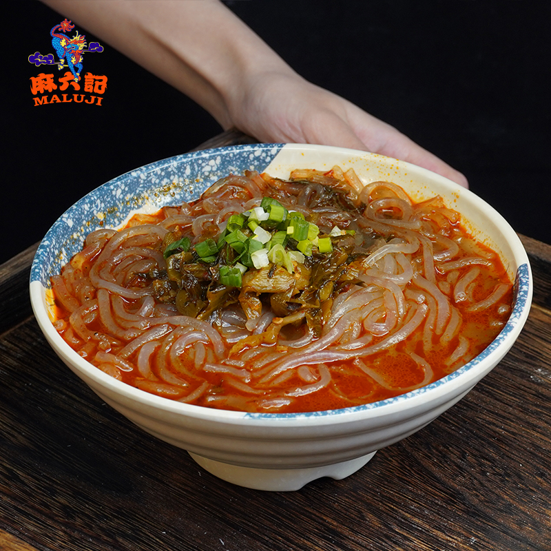 麻六记酸菜酸辣粉红薯粉冲泡方便速食粉丝夜宵懒人食品桶装_粮油调味_速食_干货_烘焙 第2张