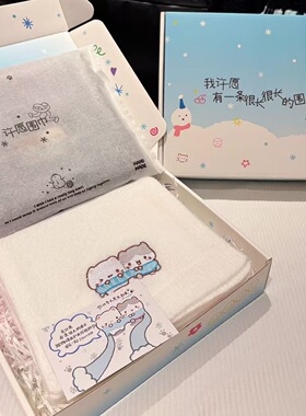 原创许愿猫围巾许愿礼盒