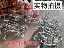 Special price 18 inch Foshan South Lion Gong Drum Frame Dance Lion Prop Gong Drum Rack Stainless Steel Drum Rack