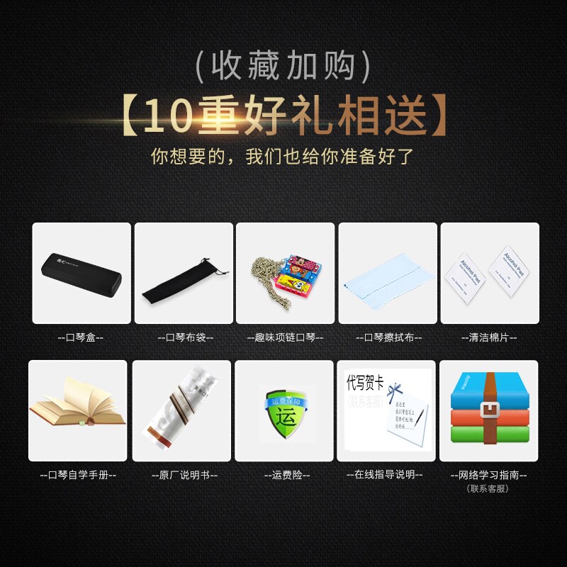 正品国光旗舰店28孔重音演奏口琴 奇美陶悦口琴