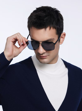 2025爆款飞行员双梁大框偏光墨镜