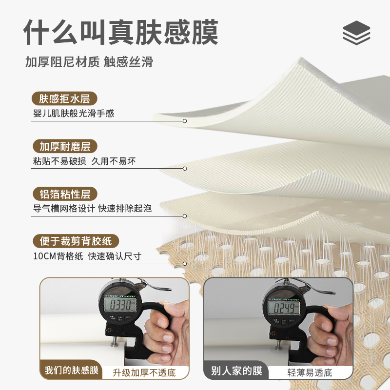 肤感门贴纸木门翻新自粘门贴壁纸卧室房门旧门改造遮丑改色贴膜 - 图0