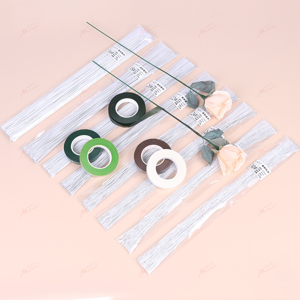 包邮纸包铁丝白色翻糖面包花细铁丝DIY钩针定型花艺纸花粘土花杆,淘宝优惠券,粉丝福利购,淘宝优惠卷