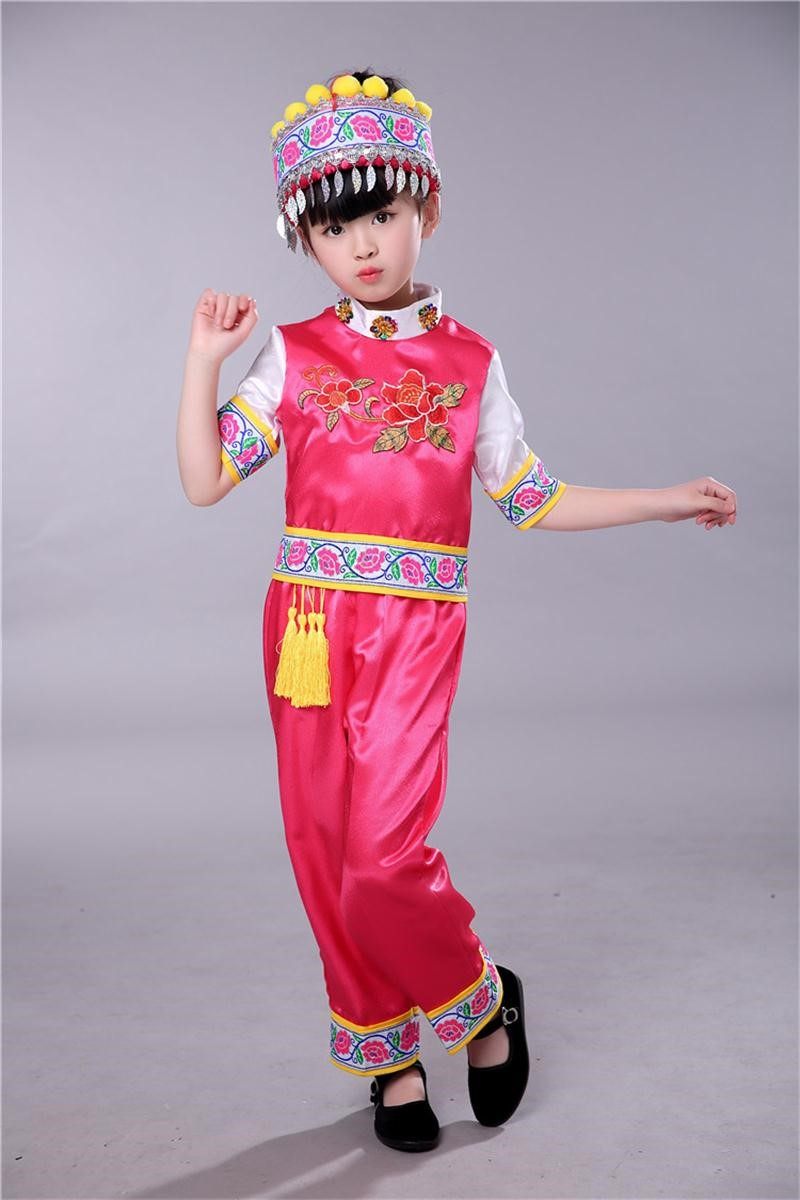 三月三广西壮服女女童少数民族服装 花熙初民族服装/舞台装