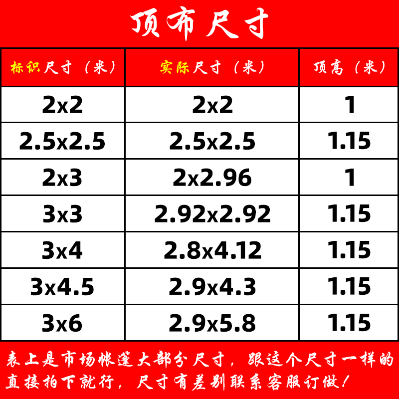 户外加厚四角四脚伞帐篷布3X3雨棚遮阳棚摆摊地摊篷防雨顶布伞布 - 图0