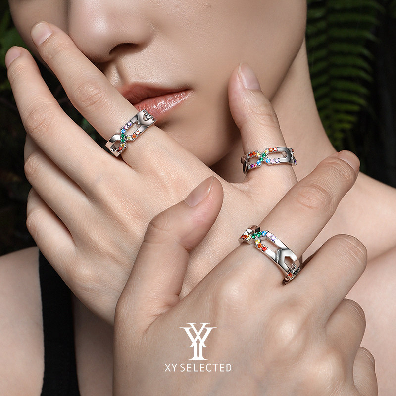 xy selected女原创小众个性男指环 XYSELECTED戒指/指环