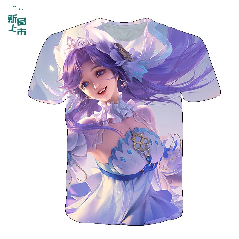 王者荣耀衣服王者荣耀衣服t恤赵云淬星耀世孙策挚爱之约马超无双飞将貂蝉短袖