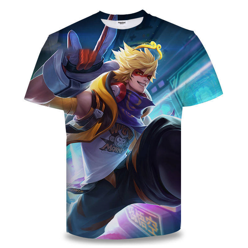 王者荣耀衣服王者荣耀衣服全皮肤神威马超衣服地狱火王者荣耀体恤王者荣耀短袖