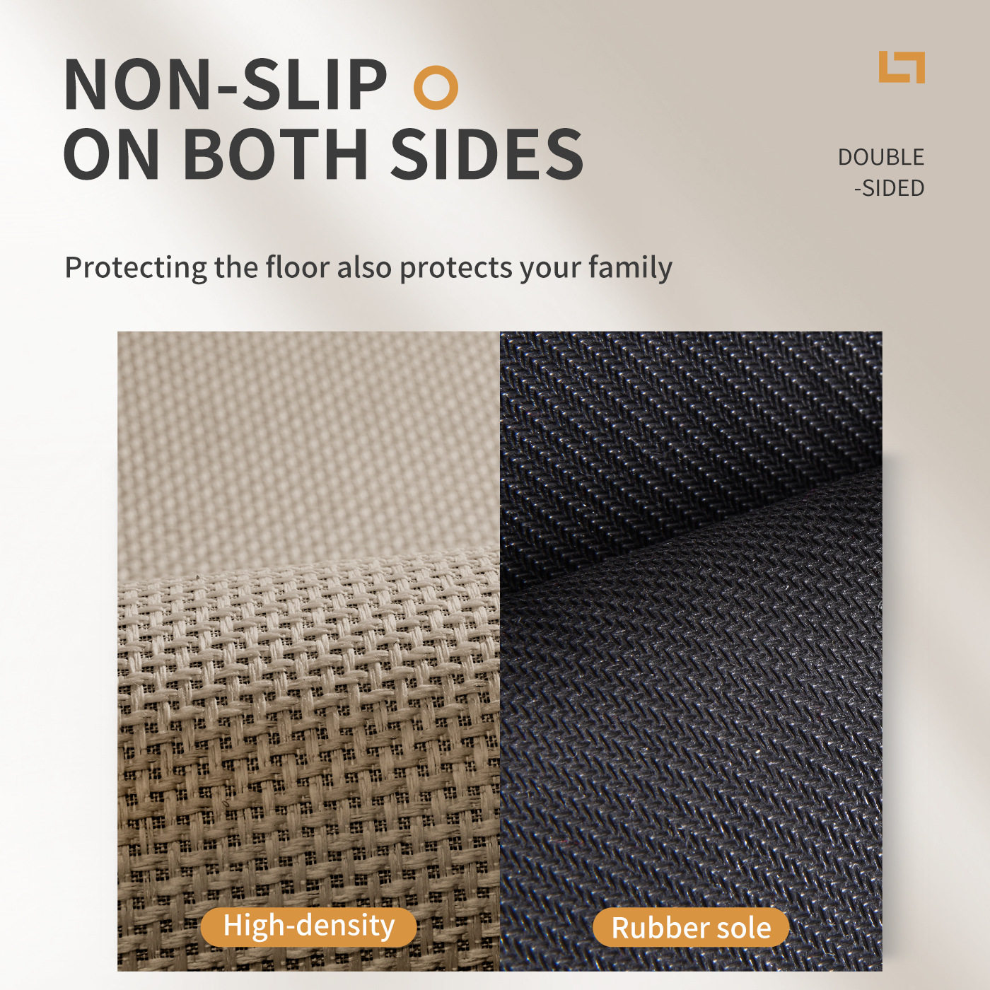 Cross-border imitation linen kitchen floor mats, special anti-slip, anti-oil, water-absorbent mats, doorway stain-resistant foot mats, no-wash long strip carpets