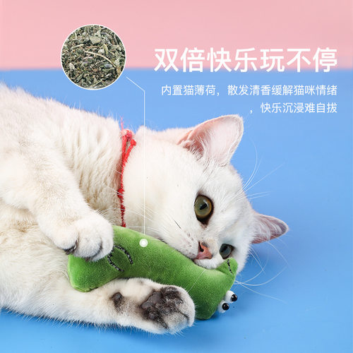猫猫玩具小老鼠毛绒玩偶含猫草解闷自嗨宠物用品猫抱枕猫薄荷 - 图3