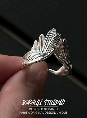 BAMILI轻奢复古风学生党开口戒指