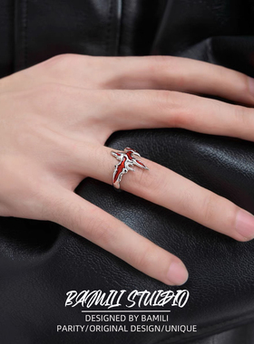 BAMILI嘻哈风轻奢精致学生党戒指