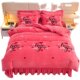 Winter milk velvet warm double-sided velvet four-piece set