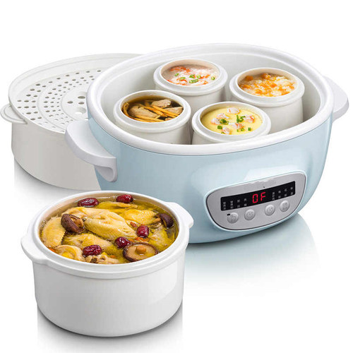 适用小熊 DDZ-C25E1/C25H2/C25R6隔水电炖锅配件锅盖陶瓷内胆盅 - 图3