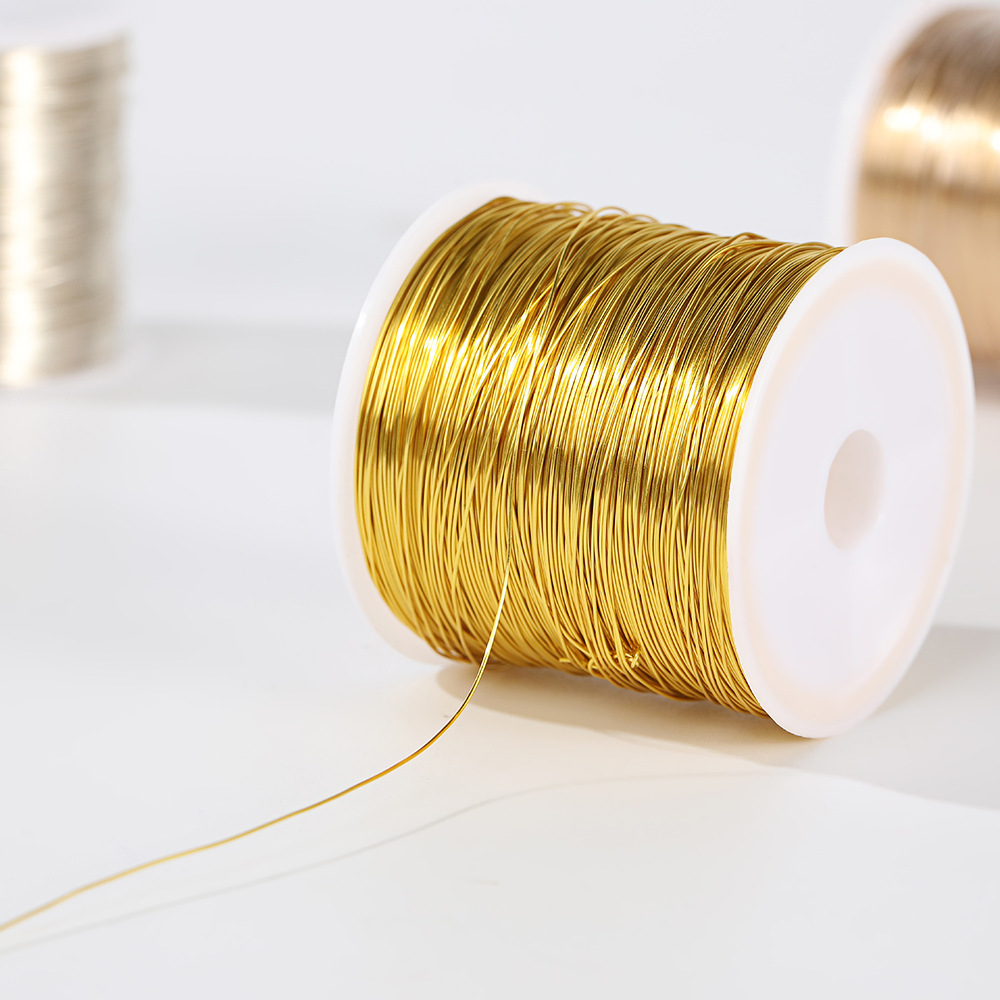 『无戒』铜丝线金银铜线大卷100米diy手工编织材料首饰串珠软铜线 - 图2