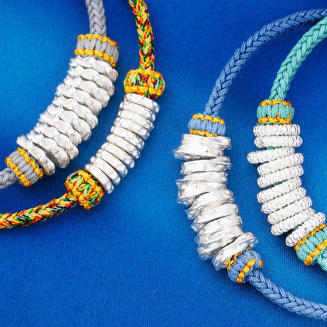 『无戒』S999千足银光面不规则银圈锤纹盘缠隔片DIY手工银饰配件,淘宝优惠券,粉丝福利购,淘宝优惠卷