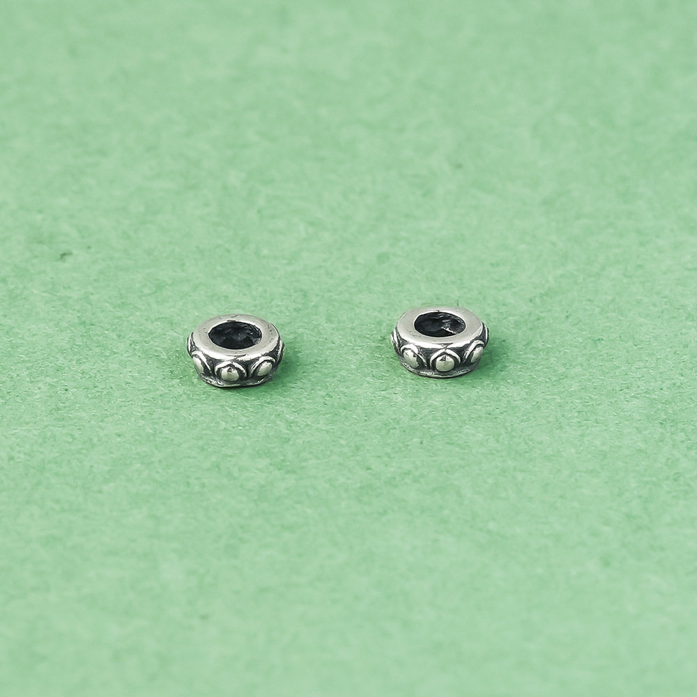 『无戒』S925纯银4mm迷你莲花座隔珠复古diy文玩手串项链银饰配件,淘宝优惠券,粉丝福利购,淘宝优惠卷