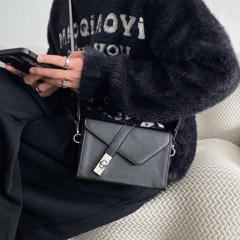 小众设计感锁扣小方包高级风格男生盒子包潮流ins方盒手机斜挎包,淘宝优惠券,粉丝福利购,淘宝优惠卷