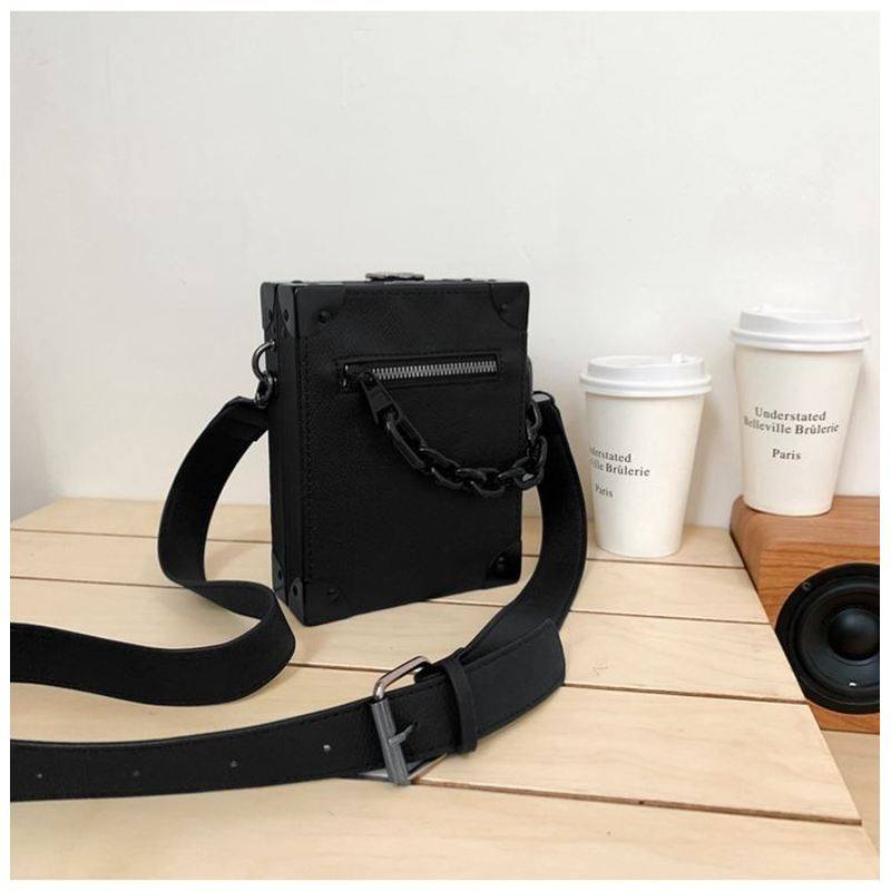 轻奢小众竖款硬盒手机包高级质感铆钉小方包男生斜挎包韩版盒子包,淘宝优惠券,粉丝福利购,淘宝优惠卷