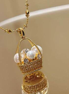 中古立体编织篮子项链女款2026新