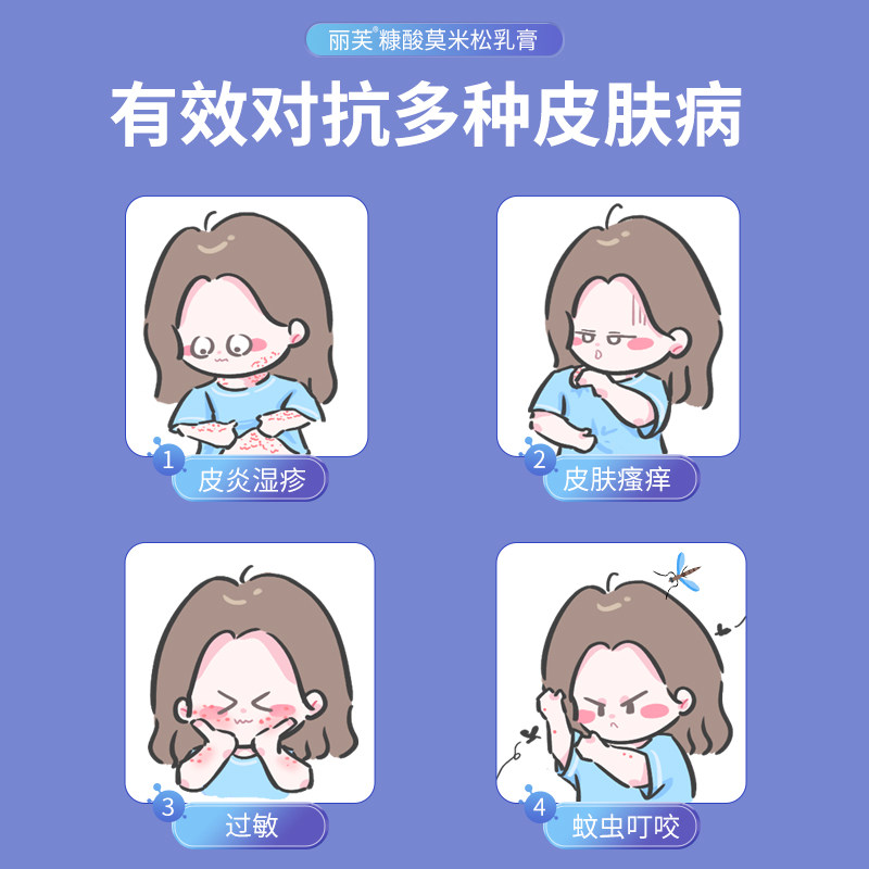 糠酸莫米松正品止痒湿疹膏 知原抗菌消炎