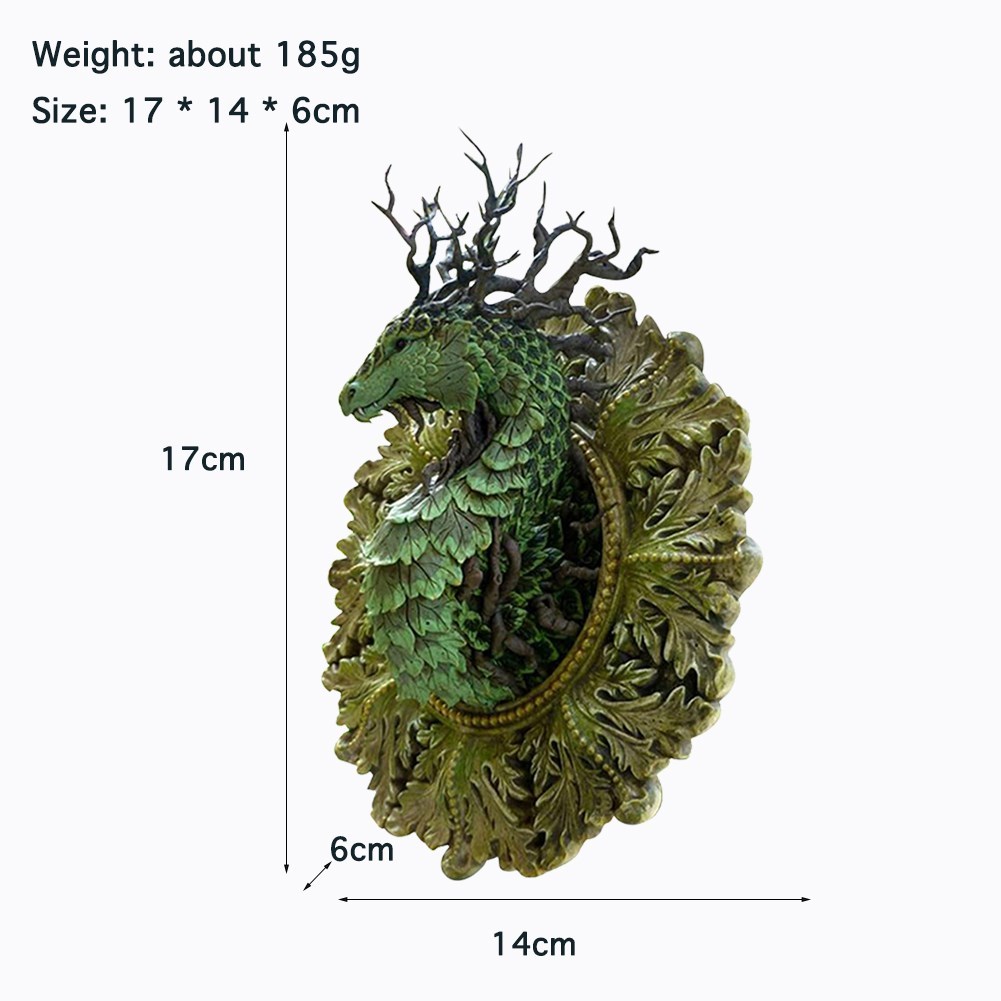 Resin Forest Dragon Sculpture Animal Statue Landscape Lawn F - 图1