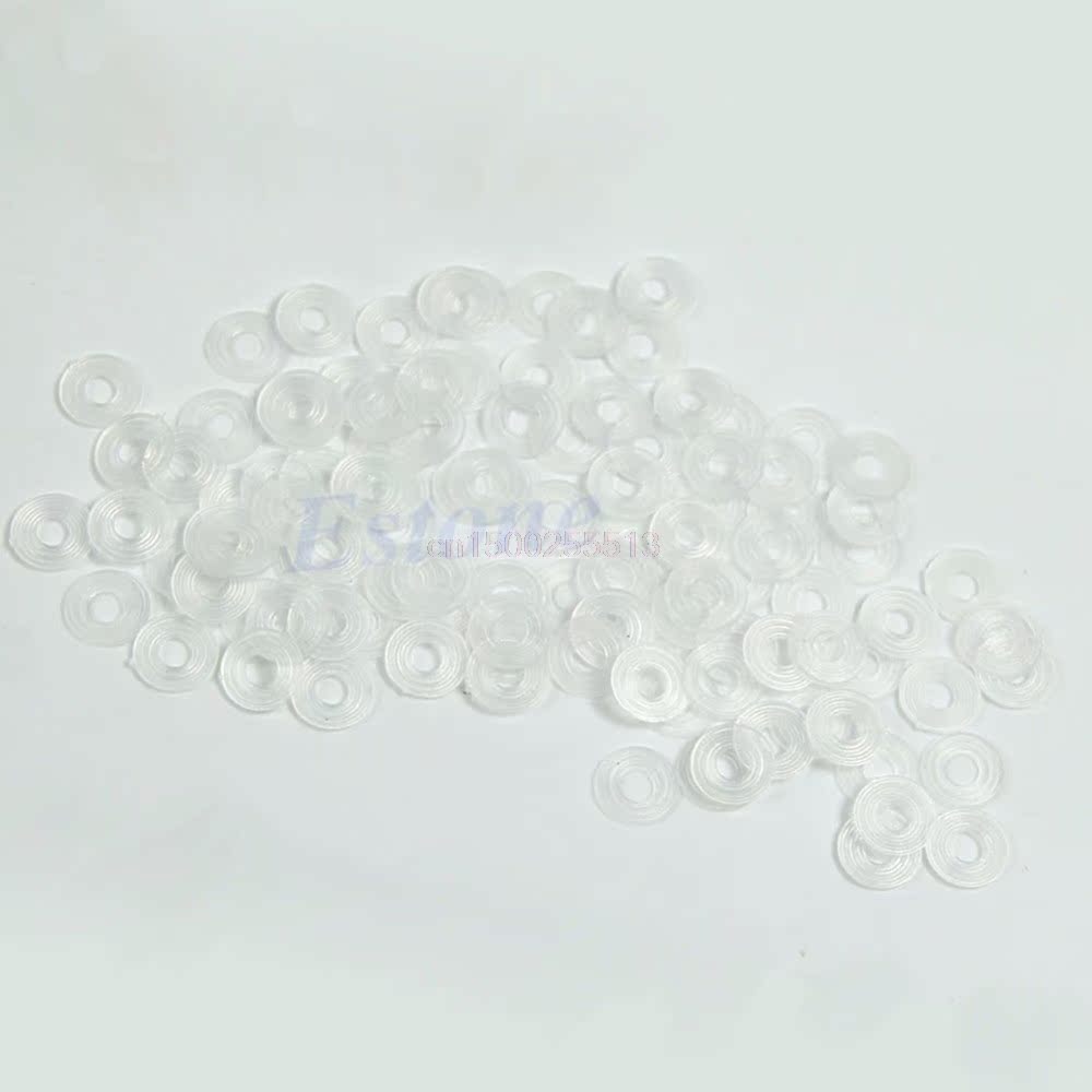 100Pcs M4 Flat Plastic Nylon Spacer Flat Washers Insulation-图0