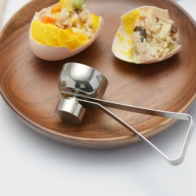 1pcs 304 Steel Egg Topper Cutter Kitchen Tools Egg Opener Op - 图2