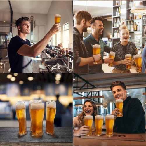 Scheidbare 4 Deel Grote Capaciteit Dikke Bier Mok Glazen Bek-图3