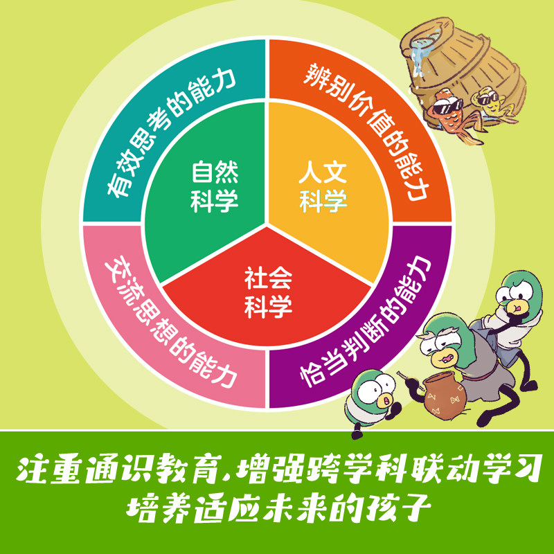 正版发货【赠研学手册+笔袋】虫小绿历史大冒险 全4册 史前人到底有多潮+治水也疯狂+种田有妙招+也爱吃海鲜 儿童文学科普百科册
