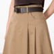 Shuiyunjian Women's Khaki Tencel Cotton Skirt