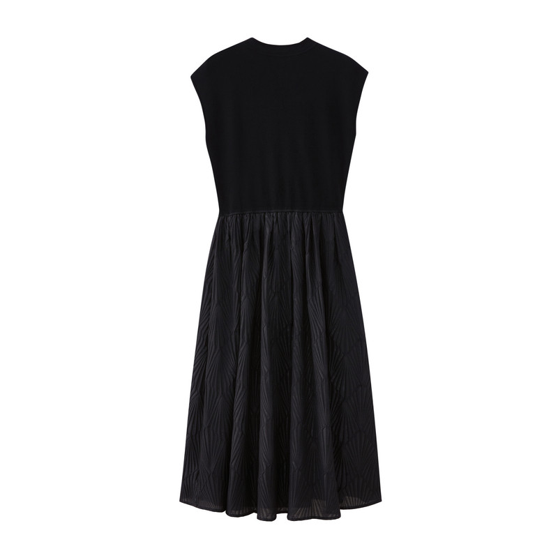 水云间女装 立领优雅新中式盘扣拼接宽松针织连衣裙2025夏季新款,淘宝优惠券,粉丝福利购,淘宝优惠卷