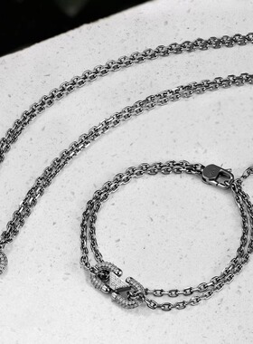 [曾舜晞同款]阿玛尼男士项链潮流时尚嘻哈个性朋克男潮牌饰品礼物