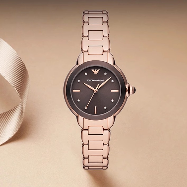 Armani Watch Brown Dial Quartz Women's