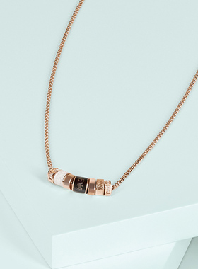 阿玛尼项链女串珠小蛮腰锁骨链